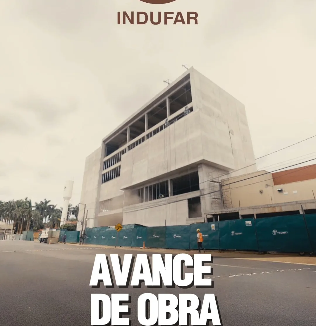 Avance de obra de la nueva planta de Indufar